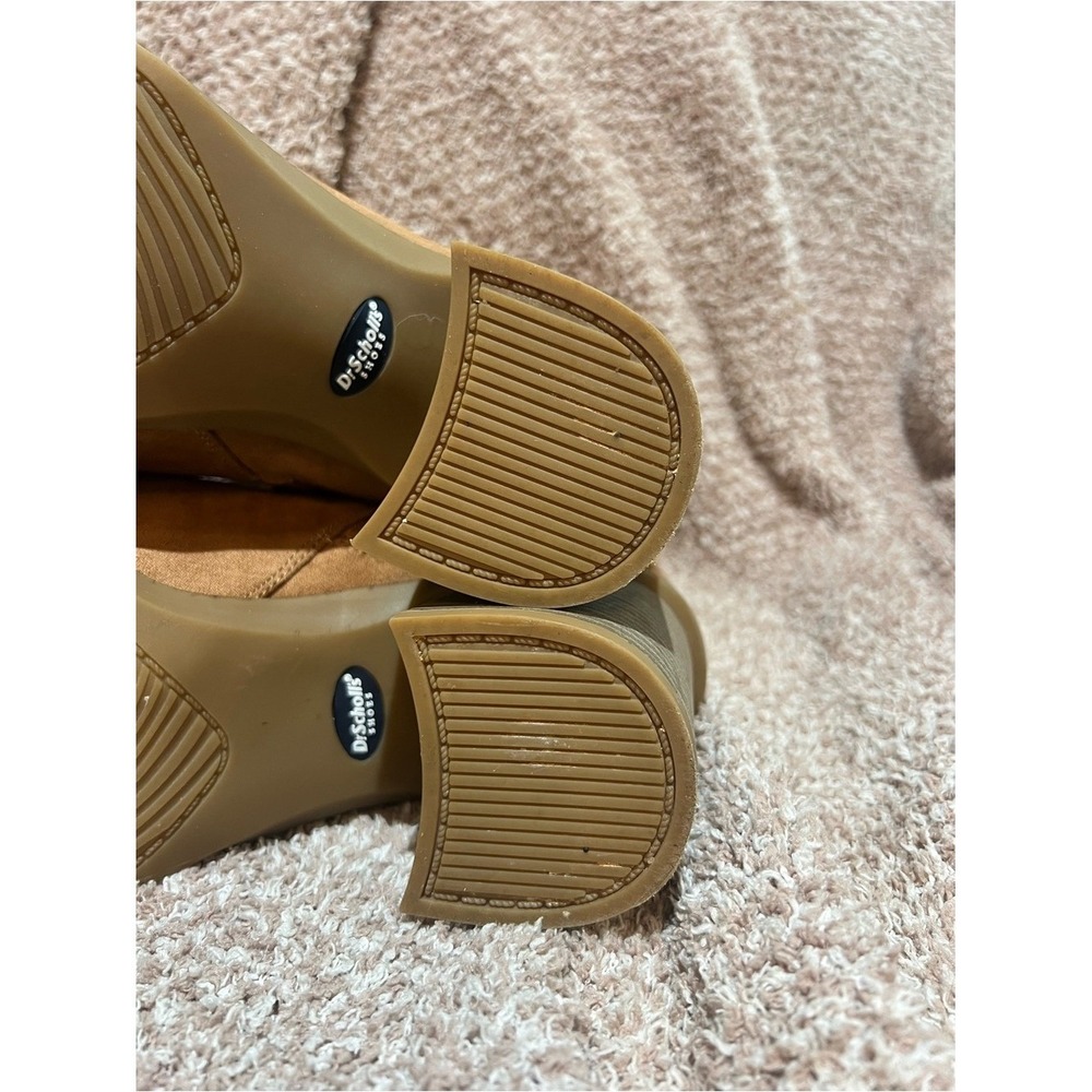 Dr. Scholl's Tan Suede Block Heel Chelsea Booties-SIZE 9 - Picture 7 of 9
